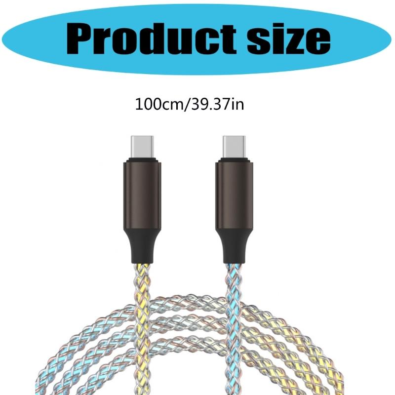 USB C To USB C Cable 66W Quick Charge 480Mbps Data Transfer Reinforced Fiber Braided Universal for Phone Tablet