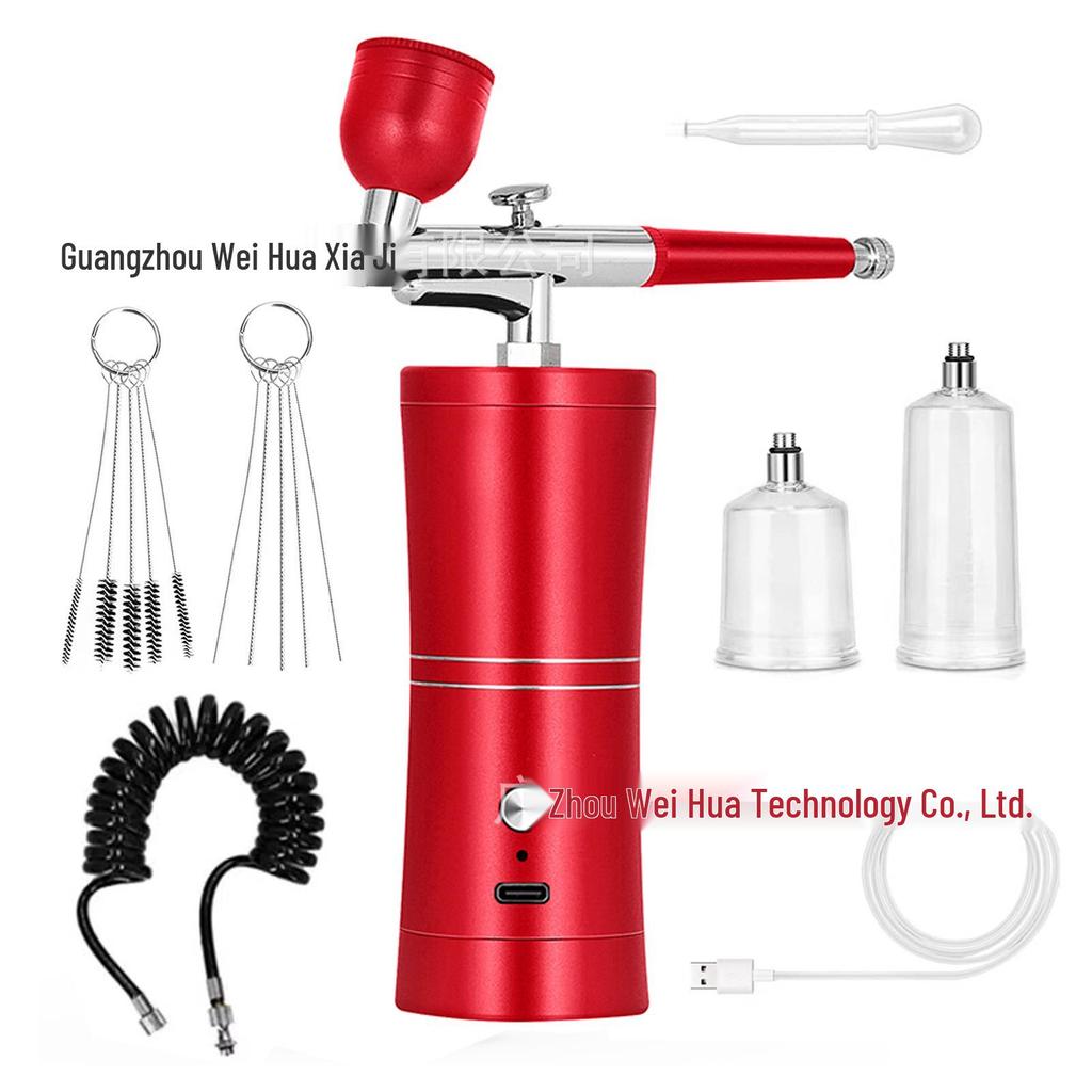 Portable Oxygen Injector Facial & Nail Art Airbrush for Hydration and Essence Spray