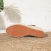 Women's Plus Size High Heel Straw Woven Sandals - Thick Sole, Height Increasing, Single Strap, European & American Style.
