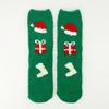 Autumn Winter Christmas Cartoon Elk Coral Fleece Velvet Sleep Socks