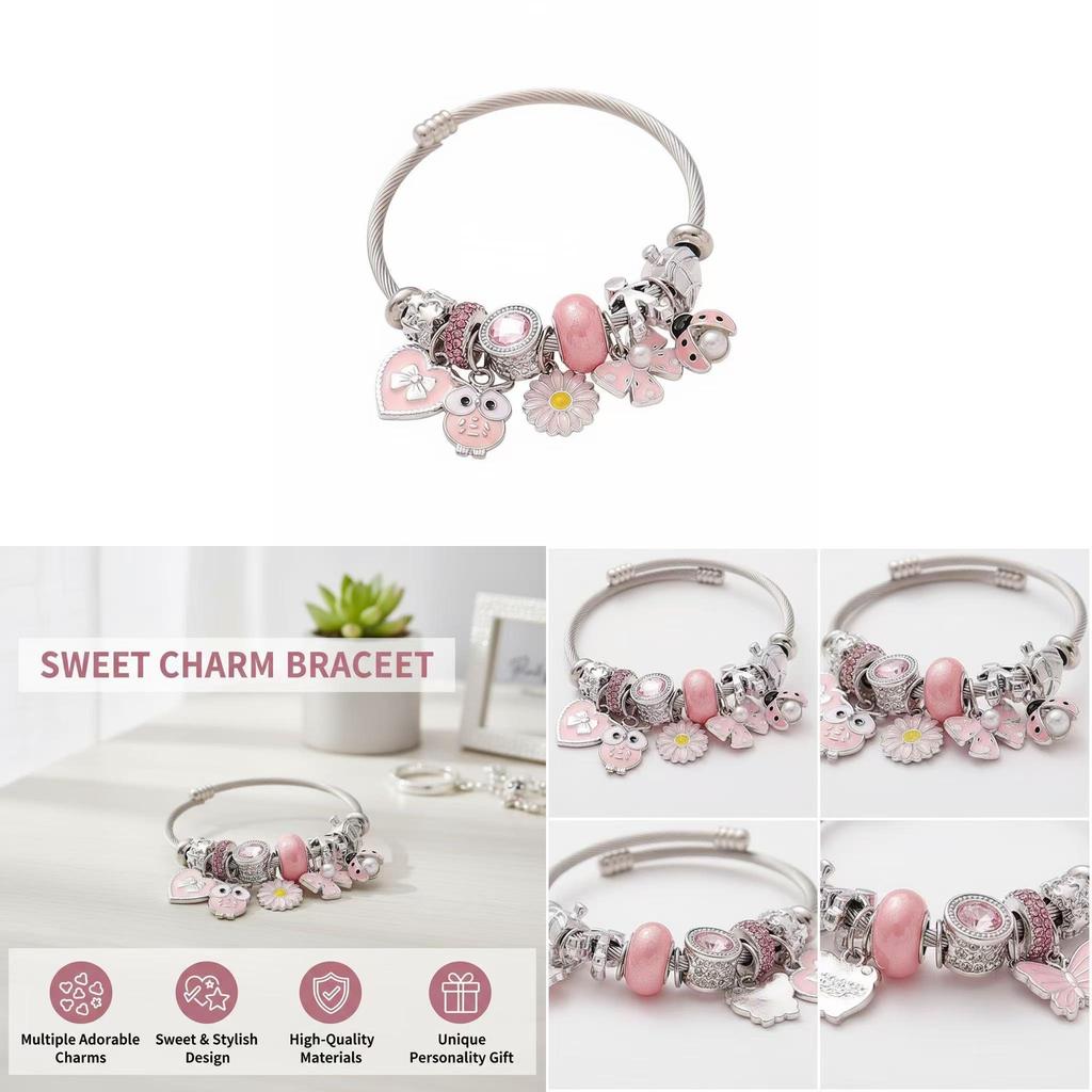 Diy Owl Butterfly Pendant Jewelry With Stainless Steel For Summer Fashion Accessories