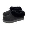 Snow boots fur integrated winter new flip mouth Tazt thermal cotton shoes women's fur boots