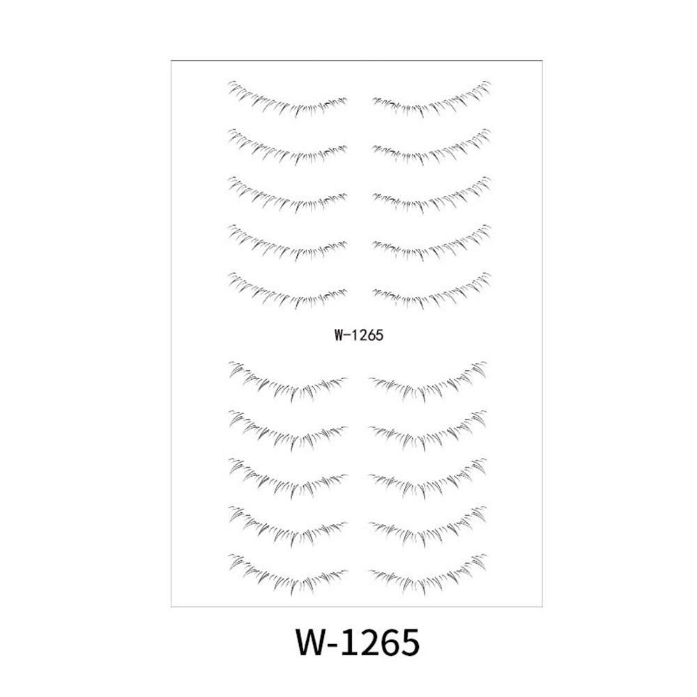 Lower Eyelash Tattoo Long-Lasting Waterproof And Sweatproof Simulation 3D False Eyelash Enlarge Double Under Eye Eyelash Sticker