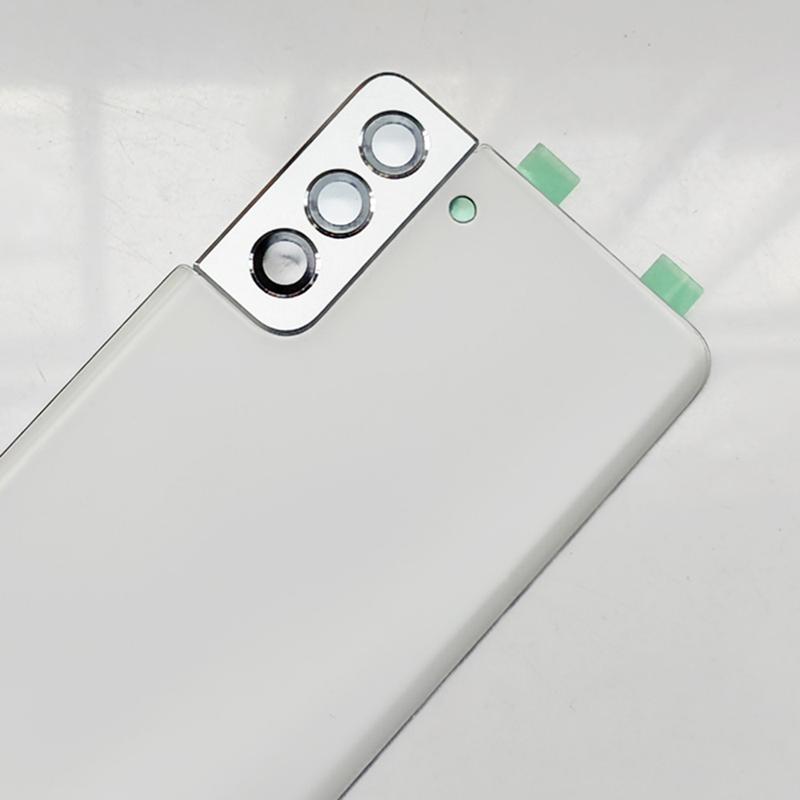 Cover Posteriore in Vetro SM-G996 Per Samsung Galaxy S21+ 5G S21 Plus Sostituzione Sportellino Batteria, Cover Posteriore + Lente Fotocamera