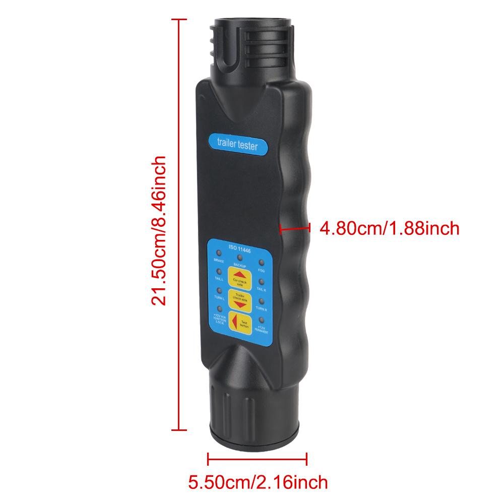 Car Truck Caravan Accessories 13 Pin Universal Trailer Plug Socket Tester Diagnostic Tools Wiring Circuit Light Test 12V