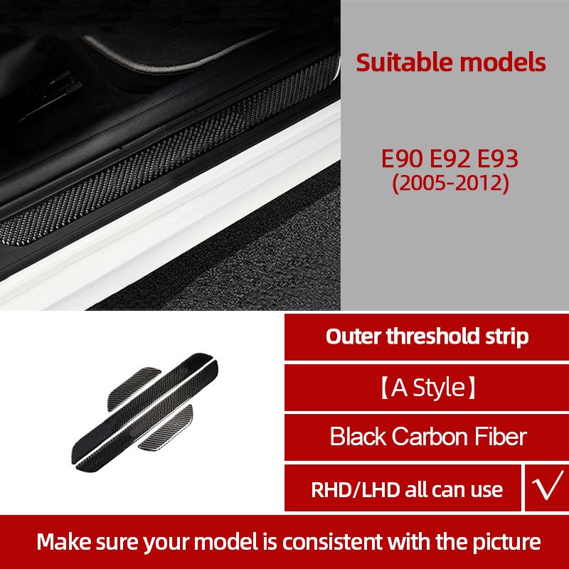 Kohlefaser Für BMW E90 E92 E93 2005-2012 Auto Mittelkonsole CD-Panel Verkleidung Aufkleber Tuning Abdeckung Dekor Auto Innenzubehör