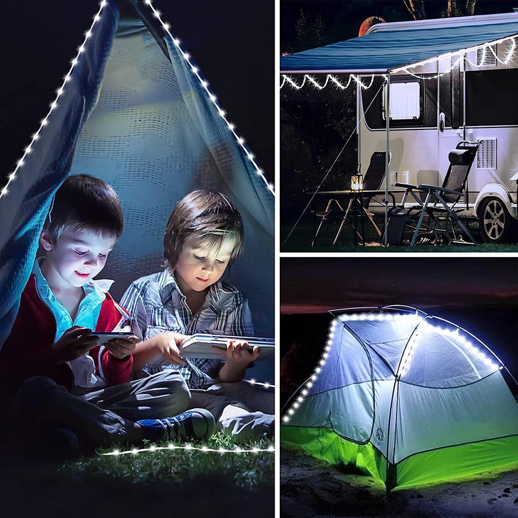 2022 Upgraded Waterproof LED Solar Tube Lights with USB - Colorful Outdoor Decorative String Lights