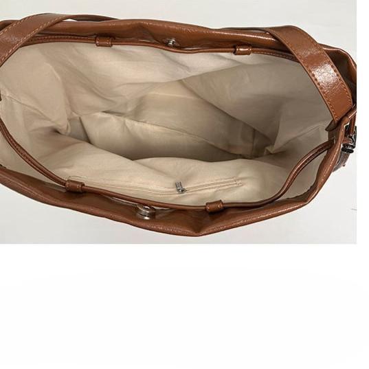 IELGY Ladies Tote Bag Retro Large Capacity All-Match Simple One-Shoulder Commuter Underarm