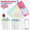 Multiplikationskarten 0-12, Wiederverwendbare Lernkarten für Kinder, 15er-Pack 3ml