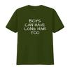 Boys Can Have Long Hair Too Kids Mens T Shirt vintage Washed homme fashion Comfortable graphic Versatile Breathable Stylish