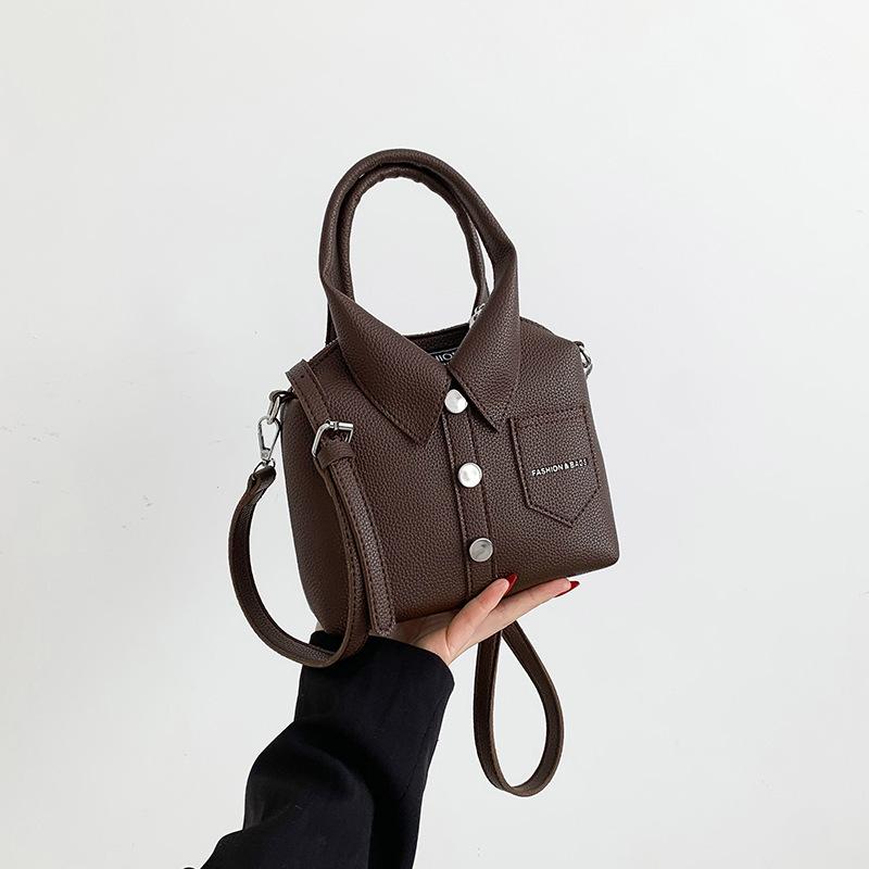 

New Color Block Top Handle Shoulder Crossbody Bag Women Premium Texture Fashi Casual Unique Handbag