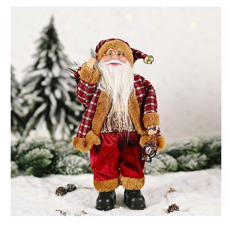 Christmas doll ornaments stand Santa Claus dolls, Christmas plastic dolls Christmas ornaments