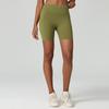 Yuantu Lycra antibacterial yoga shorts high waist hip lift cycling shorts fitness sports wear five-point leggings women