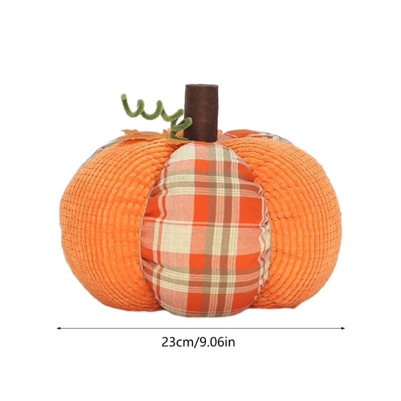 Small Harvest Decorative Pumpkin, Cotton Fabric Pumpkin 1PC