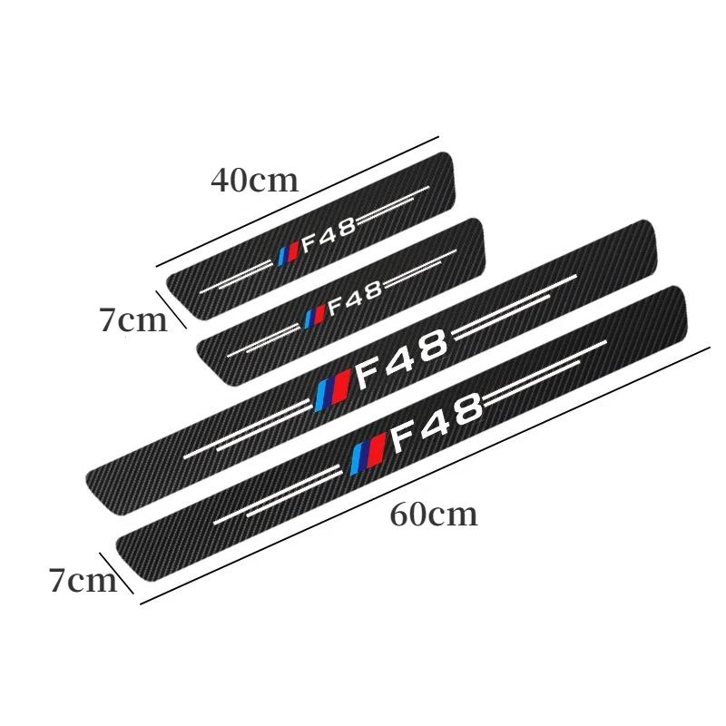 4Pcs Car Door Sill Protection Threshold Anti Scratch Sticker For BMW F10 F20 F30 F31 F48 F01 F02 E30 E34 E36 E39 E46 E60 E87 E90 F1