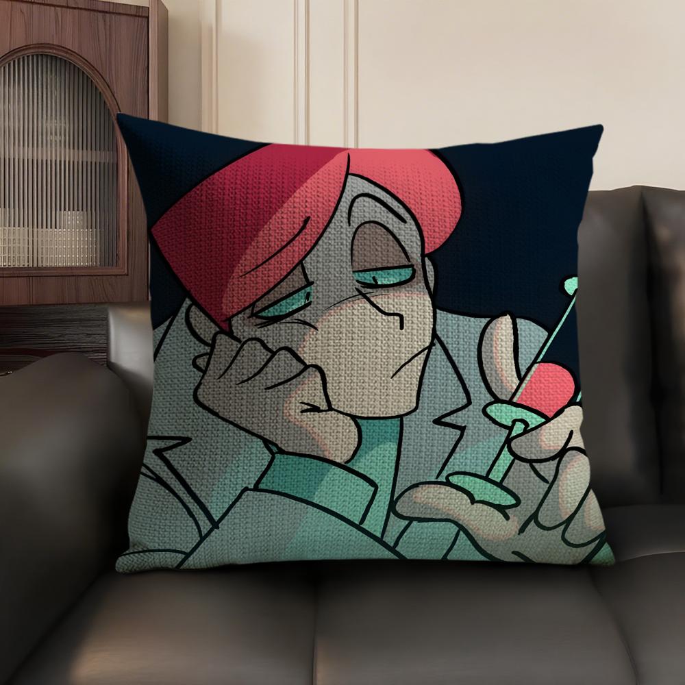 Psychocuties Psycho-Cuties Cartoon Pillow Case Double-Sided Printing Short Plush Sofa Cushion Cover Bedroom Bedside Pillow