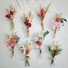 Dried Flower Mini Bouquet Bridal Bridesmaid Wedding Boutonniere Gift Box Decor DIY Material Kit Home Decor