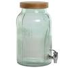 Glass and Bamboo Beverage Dispenser 5.5L