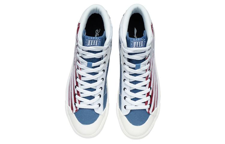 Li Ning X Keith Haring X Disney Mickey Mouse Skate Shoes 'White Red Blue' AECR061-1