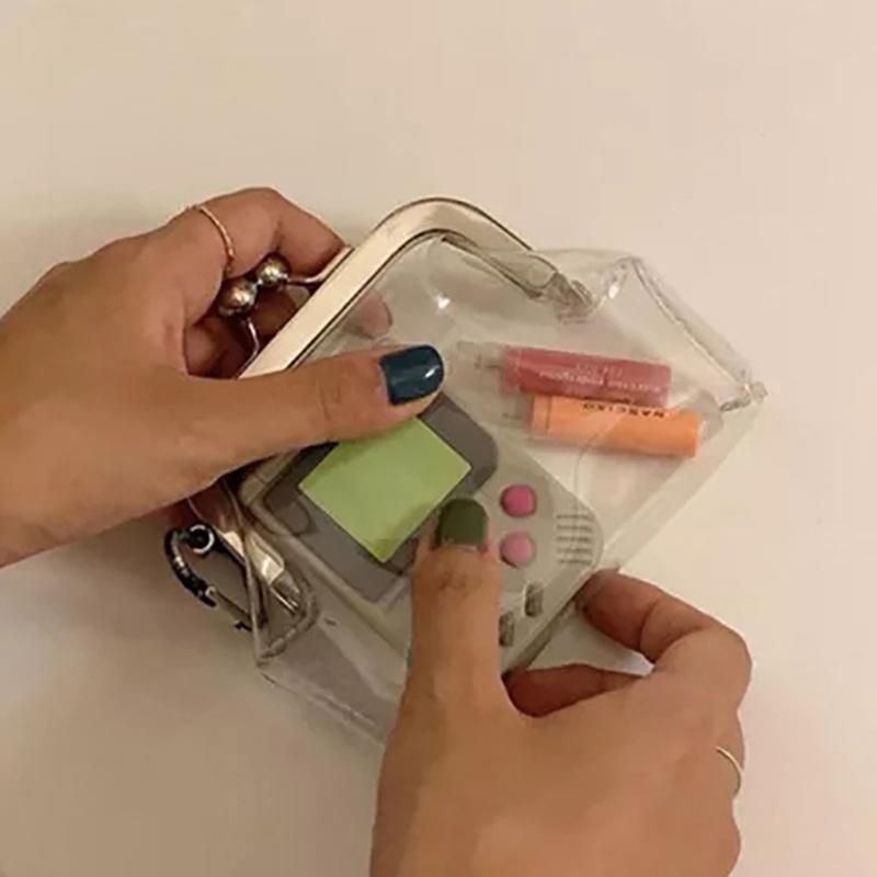 Mini Money Bags Bus Card Iron Mouth Clip Credit Id Card Small  Holder Transparent Coin Purse Change Purse