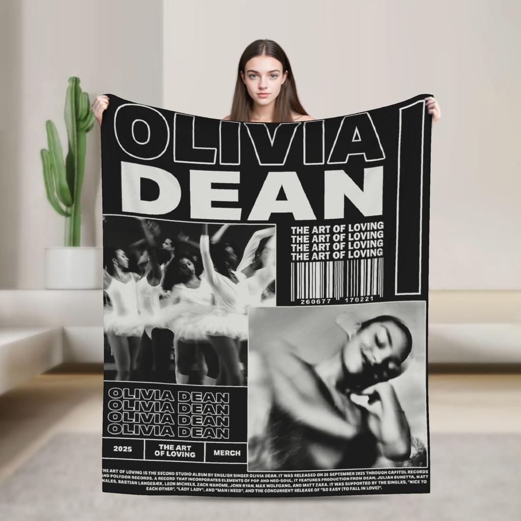 Singer Olivia Dean Blanket Multi-size Warm Cozy Fluffy  Throw Blankets for Couch Sofa and Bed