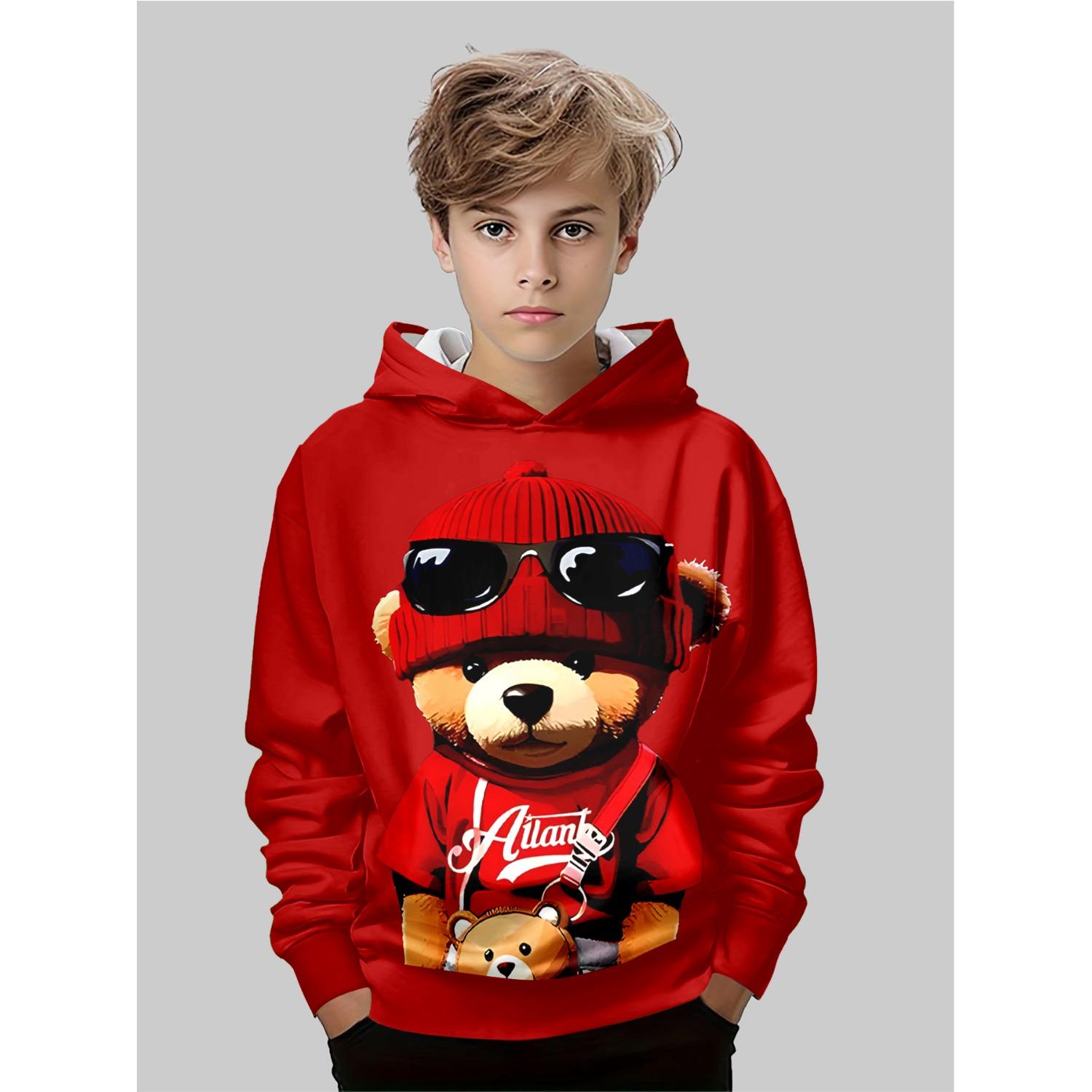 

Осень/Зима Толстовка для мальчиков с 3D-принтом аниме Модная повседневная верхняя одежда Толстовка Худи Худи Худи Куртка 13-14Y