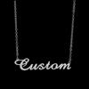 Stainless Steel Necklace Personalized Letter Gold Choker Necklace Pendant Nameplate Gift