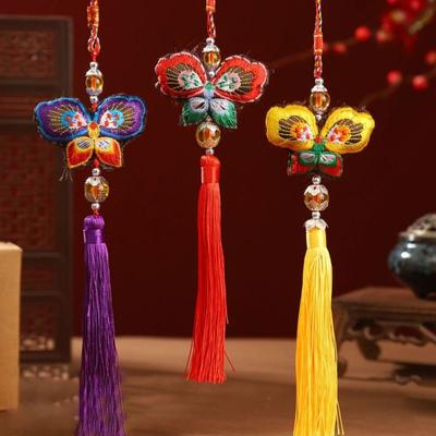 Ancient Style Butterfly Sachet Ornaments Embroidery Craft Handmade Dragon Boat Festival Mugwort Sachet Butterfly Shape