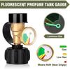 Bestfire 2 PCS Propane Tank Gauge With Leak Detector – Universal Level Indicator For 5-40Lb Tanks – QCC1/Type 1 Connection – Brass Construction
