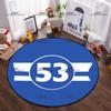 Round Flannel Herbie Beetle Car Carpet No. 53 Car Decorative Rugs Modern Home Living Room Floor Mats Bedroom Carpet Decoration