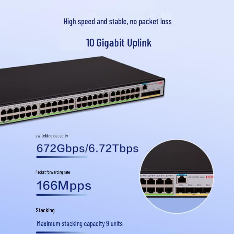 H3C S5130V2-52S-LI 48-Port Gigabit Layer 3 Managed Aggregation Switch