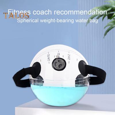 Vodní zátěže Aqua Bag s rukojetí Průhledná PVC Fitness vodní koule Vážená nafukovací Silový trénink Alternativa pískového vaku Cvičení Plněná vodou