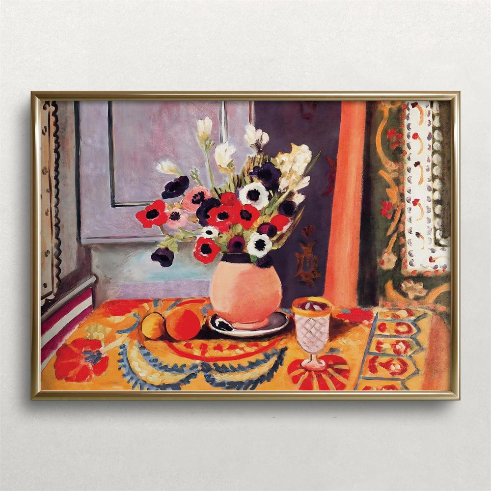 Henri Matisse Les Pivoines Prints Modern Floral Art Poster Fauvism Painting Print Colorful Wall Decor Botanical Canvas Painting