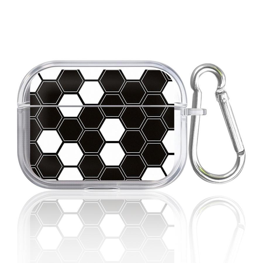 Clear Earphone Cases Cover Case For Airpods Pro3 3 4 Pro Pro2 1 2 Retro Honeycomb Net