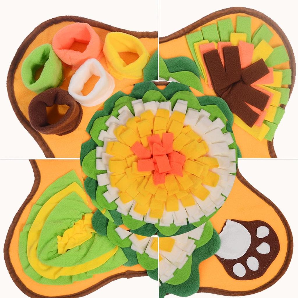 Bone-Shaped Dog Sniffing Mat: Olfactory Training & Puzzle Slow Feeder Toy