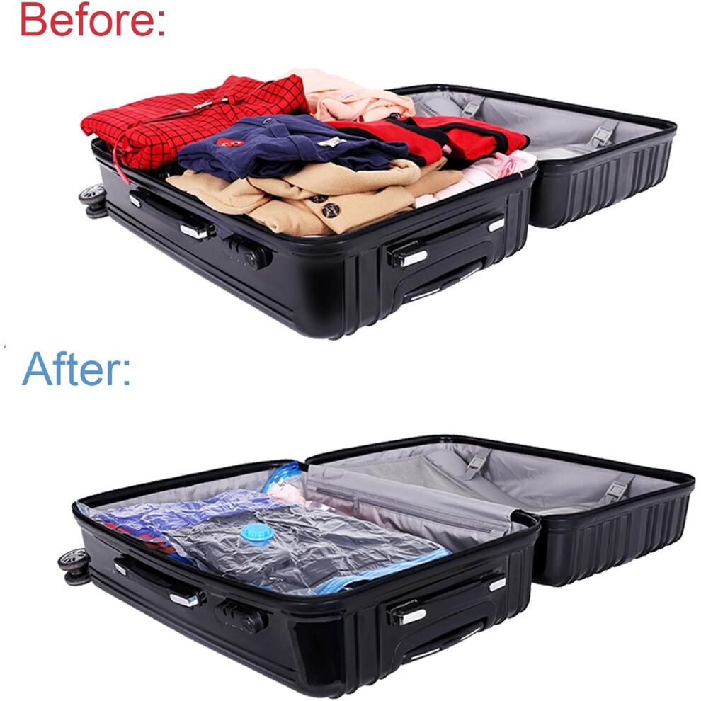 Sleek Storer: Vacuum Sealed Storage Solutions, Compression Bags for Space Saver Vacuum Storage, 80x60cm, Reusable Vacuum Bags