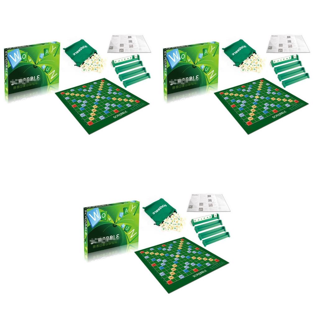 Klassisches Scrabble Original Wortbildungs-Brettspiel für Familienspaß und Lernen