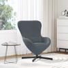 Egg Chair Dark Grey 63 x 73 x 90 cm Velvet