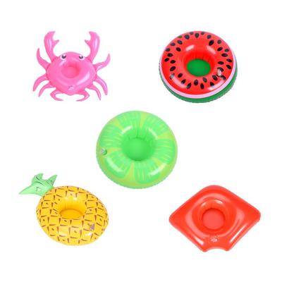 5 Pack Inflatable Drink Holders Drink Floaties for Pool Parties Floating Cup Holder Fashionable