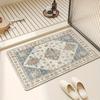 Vintage Patterned Carpet Entrance Bathroom Splicing Bohemian Non Slip Wear Resistant Mats Home Decoration