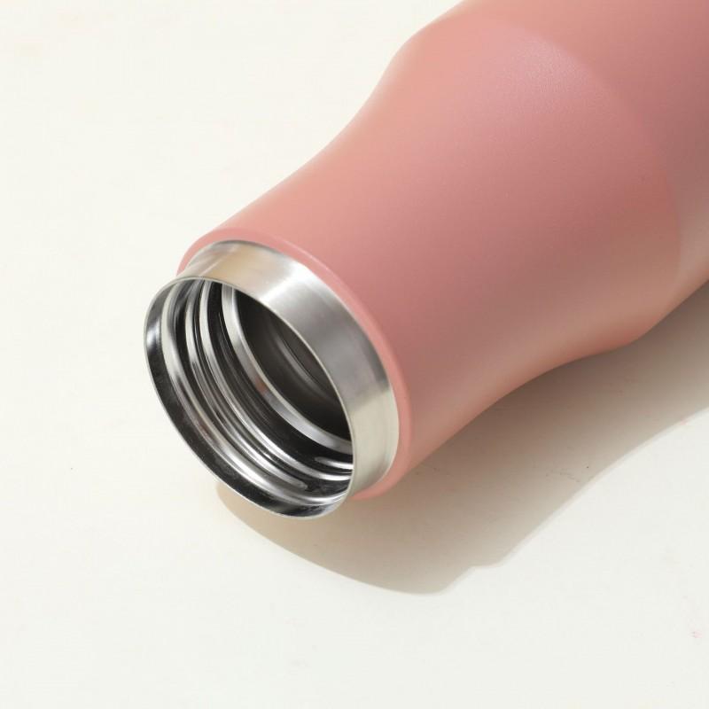 Stainless Steel Vacuum Insulated Travel Water Bottle With Handle 470ml Double Wall Leakproof Sports Flask Outdoor Hiking Gym