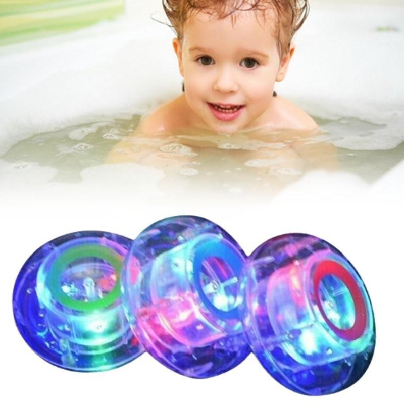 Seven Children Bathtub Colours Lamp Flying Saucer Bath Toy Material Plastic