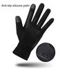 1 Pair Unisex Outdoor Gloves Plush Lining Touch Screen Autumn Winter Anti Skid