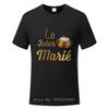 French Evg Team Married Tops Single Farewell Bachelor Oversized Tshirt Future Groom Cotton Tshirt Fashion Beer Unisex Tops Tees
