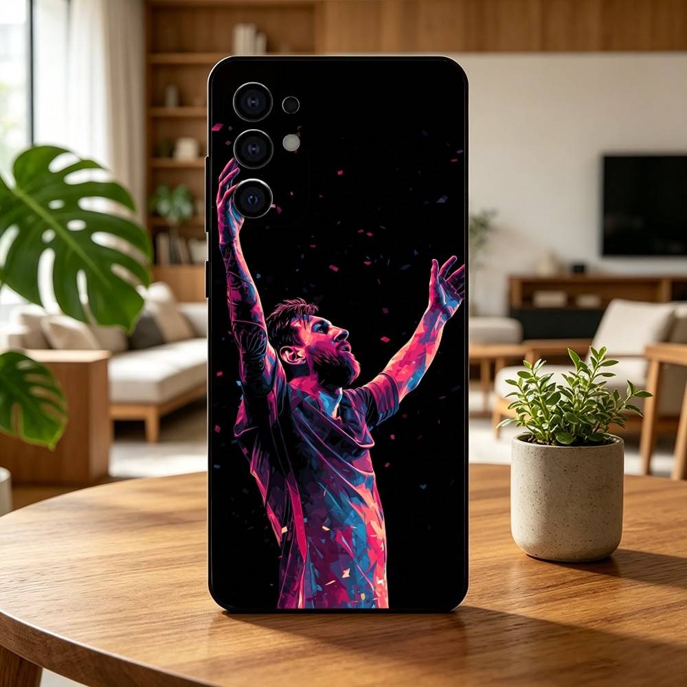 LIONEL Leo Messi-i F-Football  Phone Case For Samsung S25,S24,S21,S22,S23,S30,Ultra,S20,Plus,Fe,Lite,Note,10,Black Cover