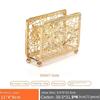 Golden Vertical Tissue Holder Desktop Tissue Hollow Storage Rack Decorative Creativity 430 Stainless Steel 2025 New