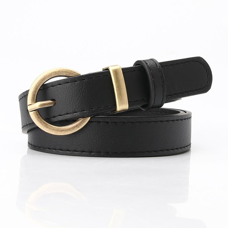 Ladies Stylish Pu Waist Belt With Metal Pin Closure For School And Leisure Styles
