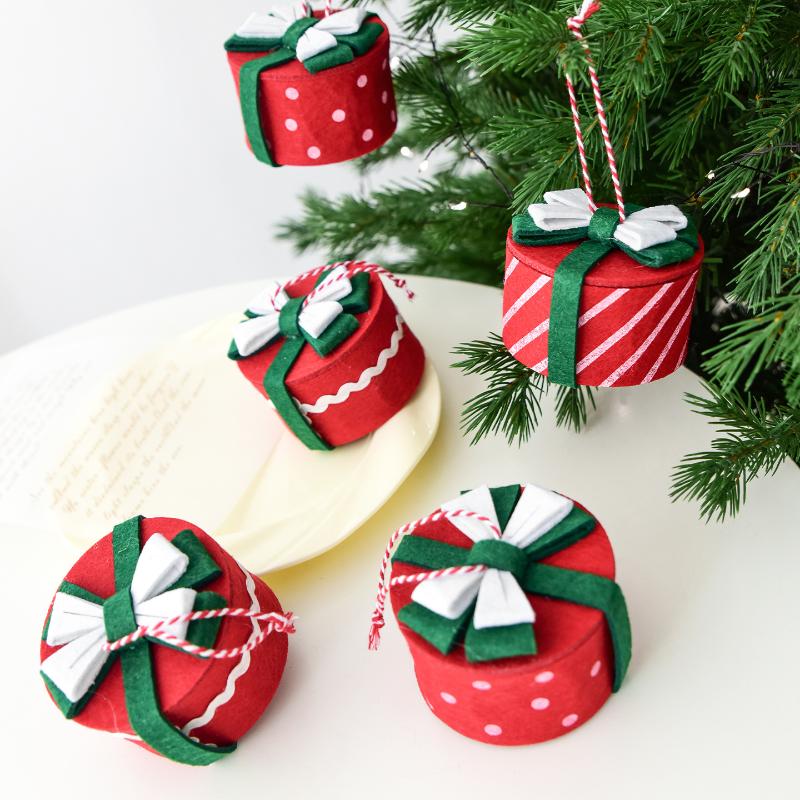 Christmas Tree Ornaments Decoration Festive Christmas Mini Candy Box Ornaments Christmas Tree Suitable For Christmas
