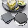 Homlly Slate Stone Drink Coasters (Set of 4pcs)