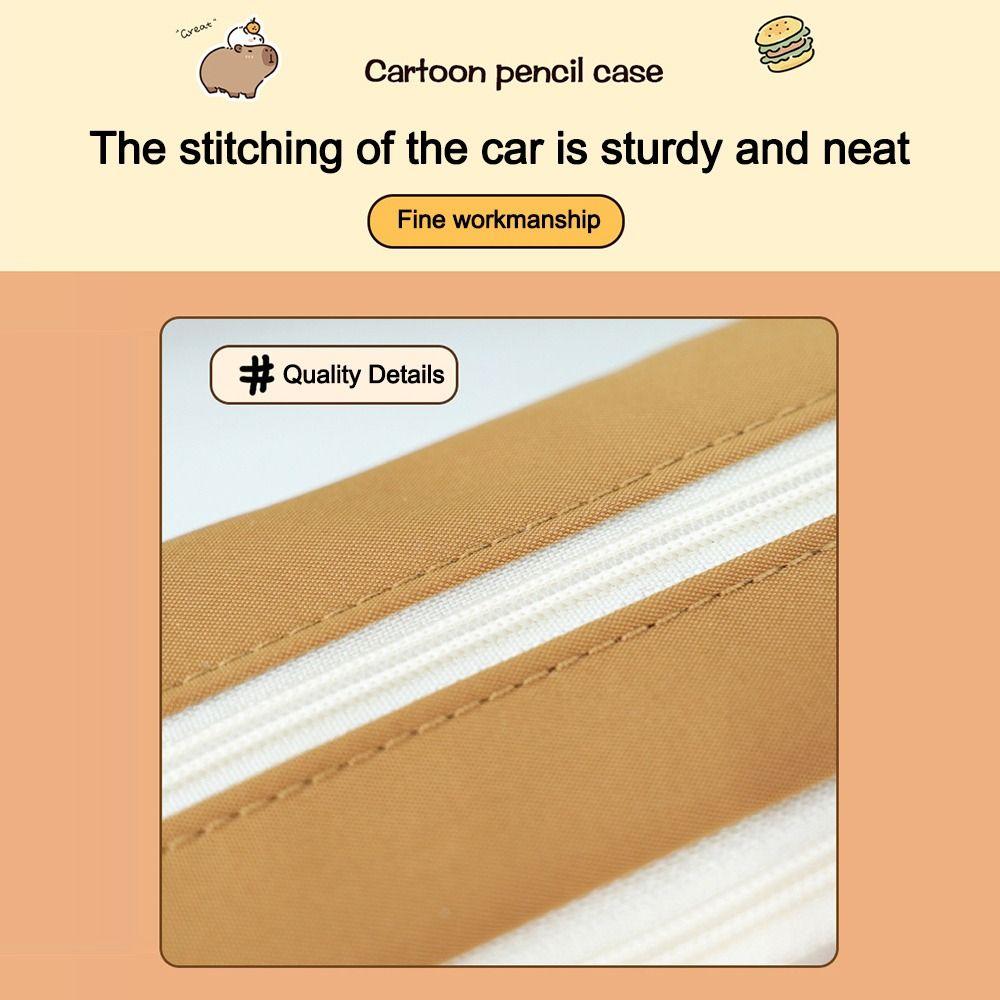 Multi-layer Capibara Pencil Case Cartoon Stationery Bag Kawaii Pencil Pouch  School Supplies